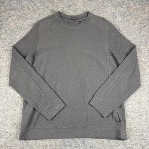 Nike Yoga Dri Fit Crew Neck Sweatshirt Gray Mens Medium M